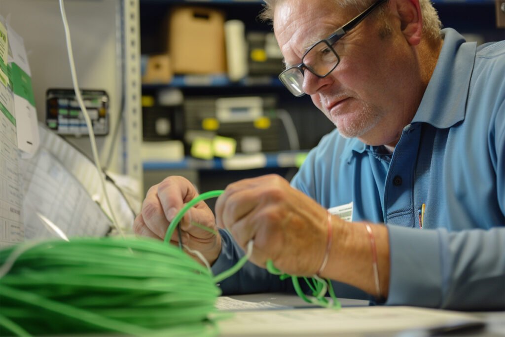 Sending and Confirming Samples of Wire Cable